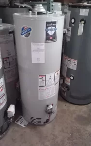 Bradford White gas water heater available for installation in Las Vegas homes.